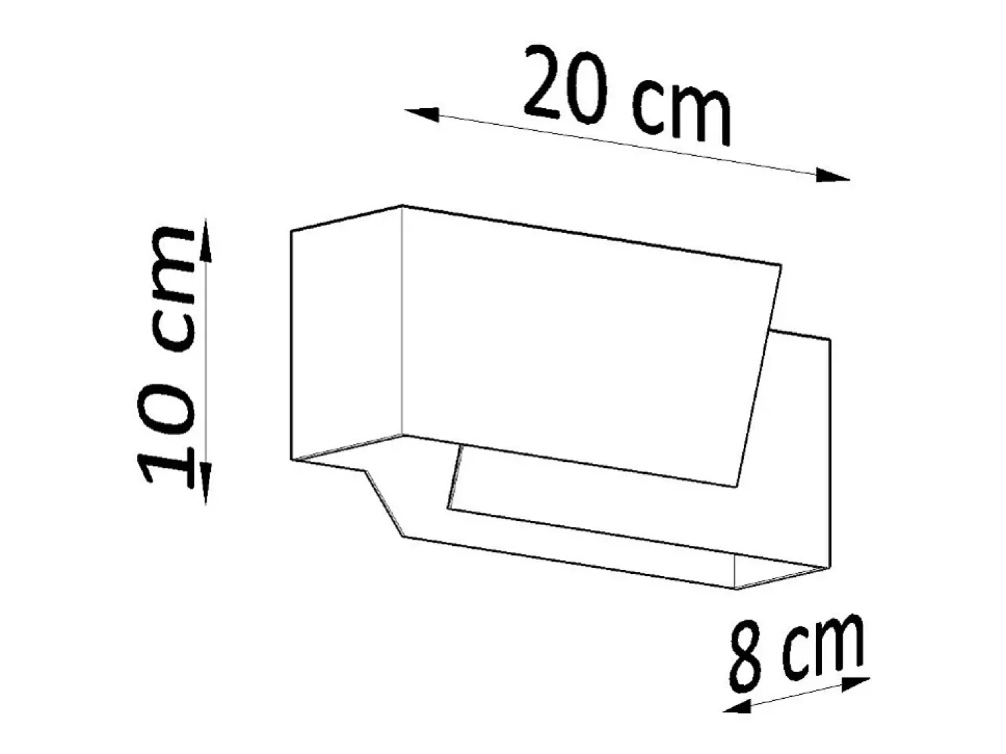 Candeeiros de parede Foldeko moderno, aço - 1 fontes de luz 3000K - L.20 x H.10 cm - branco