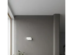 Candeeiros de parede Foldeko moderno, aço - 1 fontes de luz 3000K - L.20 x H.10 cm - branco