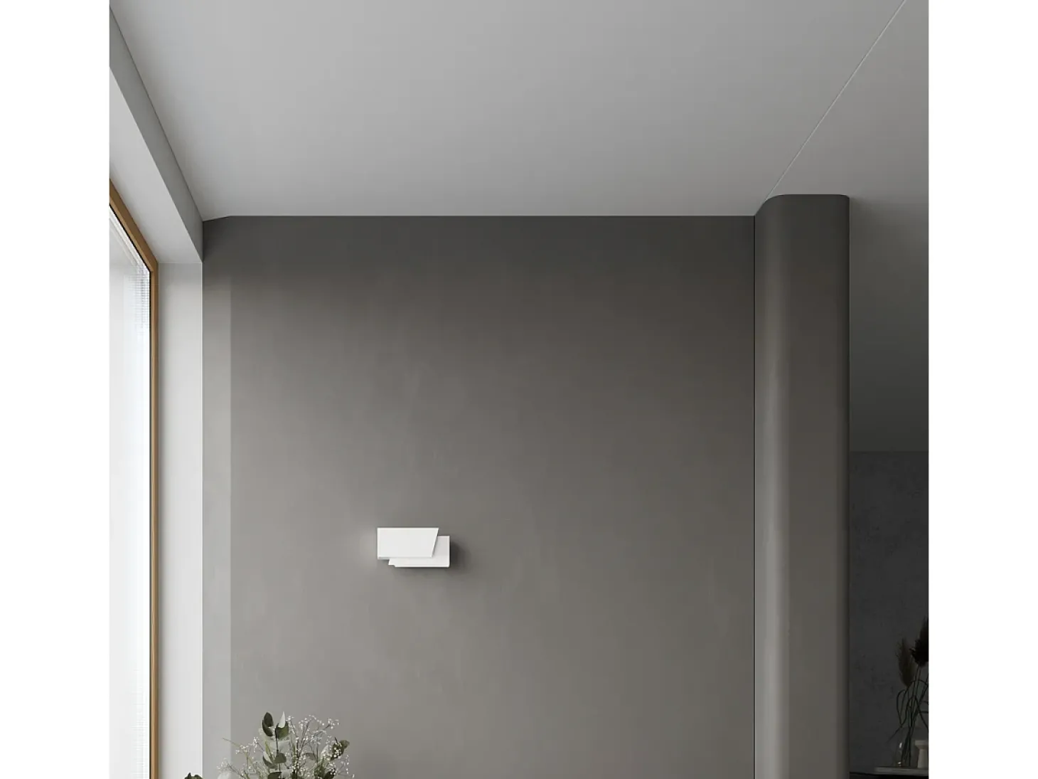 Candeeiros de parede Foldeko moderno, aço - 1 fontes de luz 3000K - L.20 x H.10 cm - branco
