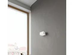 Candeeiros de parede Foldeko moderno, aço - 1 fontes de luz 3000K - L.20 x H.10 cm - branco