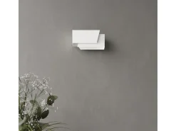 Candeeiros de parede Foldeko moderno, aço - 1 fontes de luz 3000K - L.20 x H.10 cm - branco