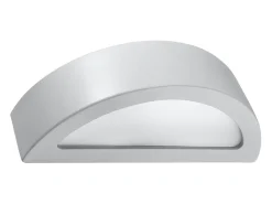 Candeeiros de parede Gloim moderno, cerâmica/vidro - 1 fontes de luz 3000K - L.40.5 x H.10 cm - cinza
