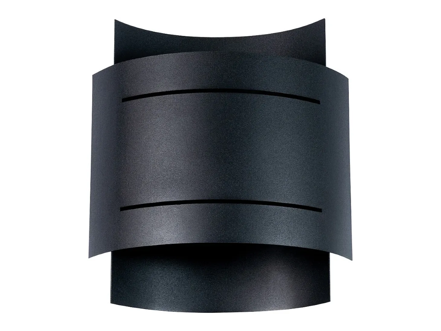 Candeeiros de parede Ignisra moderno, aço - 1 fontes de luz 4000K - L.21 x H.23 cm - preto