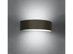 Candeeiros de parede Kalmaris minimalista, tecido/vidro/aço - 2 fontes de luz 4000K - L.45 x H.12 cm - preto