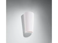 Candeeiros de parede Lanoo moderno, cerâmica - 1 fontes de luz 3000K - L.16.5 x H.29 cm - branco