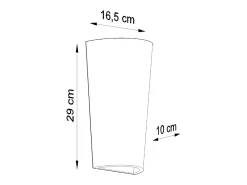 Candeeiros de parede Lanoo moderno, cerâmica - 1 fontes de luz 3000K - L.16.5 x H.29 cm - branco