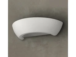 Candeeiros de parede Luxis moderno, cerâmica/vidro - 1 fontes de luz 3000K - L.34 x H.8 cm - branco