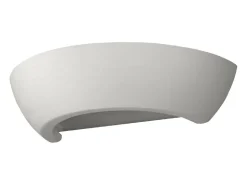Candeeiros de parede Luxis moderno, cerâmica/vidro - 1 fontes de luz 3000K - L.34 x H.8 cm - branco