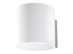 Candeeiros de parede Novici moderno, vidro - 1 fontes de luz 4000K - L.10 x H.10 cm - branco
