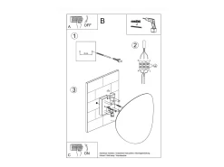 Candeeiros de parede Perceptix moderno, aço - 2 fontes de luz 4000K - L.25 x H.29 cm - branco