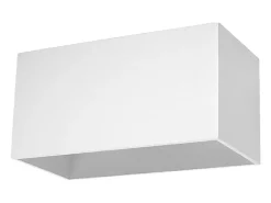 Candeeiros de parede Quadx maxi moderno, alumínio - 2 fontes de luz 3000K - L.20 x H.10 cm - branco