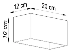 Candeeiros de parede Quadx maxi moderno, alumínio - 2 fontes de luz 3000K - L.20 x H.10 cm - branco