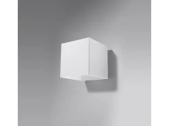 Candeeiros de parede Quadx moderno, alumínio - 1 fontes de luz 3000K - L.10 x H.10 cm - branco