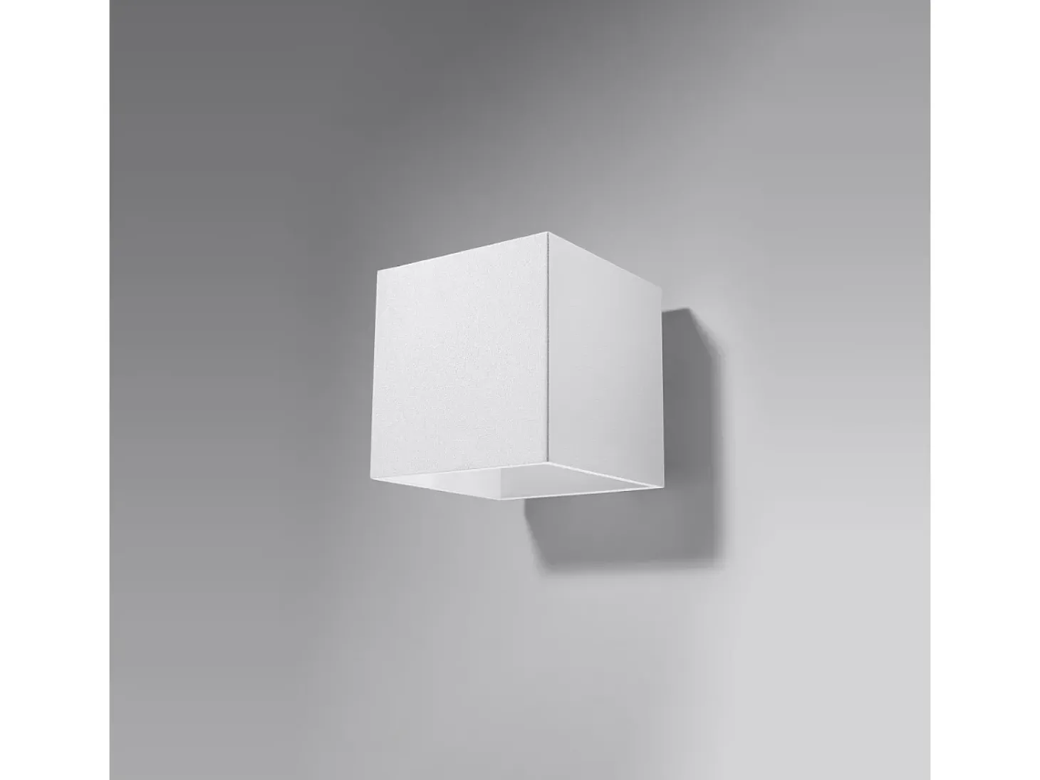 Candeeiros de parede Quadx moderno, alumínio - 1 fontes de luz 3000K - L.10 x H.10 cm - branco