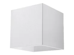 Candeeiros de parede Quadx moderno, alumínio - 1 fontes de luz 3000K - L.10 x H.10 cm - branco