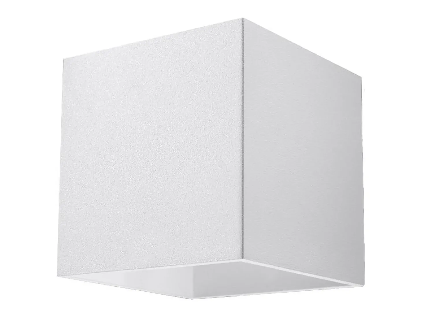 Candeeiros de parede Quadx moderno, alumínio - 1 fontes de luz 3000K - L.10 x H.10 cm - branco