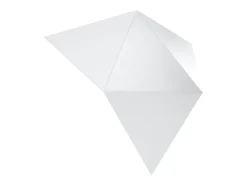Candeeiros de parede Solara moderno, aço - 2 fontes de luz 4000K - L.27 x H.25 cm - branco