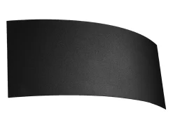 Candeeiros de parede Terrium moderno, aço - 2 fontes de luz 3000K - L.34 x H.14 cm - preto