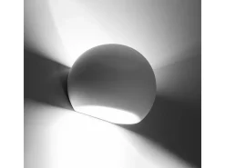 Candeeiros de parede Torix moderno, cerâmica - 1 fontes de luz 4000K - L.18 x H.14.5 cm - branco