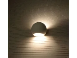 Candeeiros de parede Torix moderno, cerâmica - 1 fontes de luz 4000K - L.18 x H.14.5 cm - branco