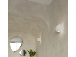 Candeeiros de parede Torix moderno, cerâmica - 1 fontes de luz 4000K - L.18 x H.14.5 cm - branco