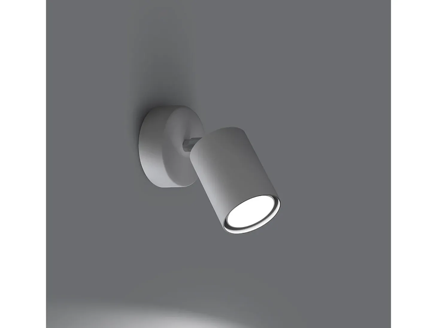 Candeeiros de parede Torim minimalista, aço - 1 fontes de luz 4000K - L.8 x H.18.5 cm - branco