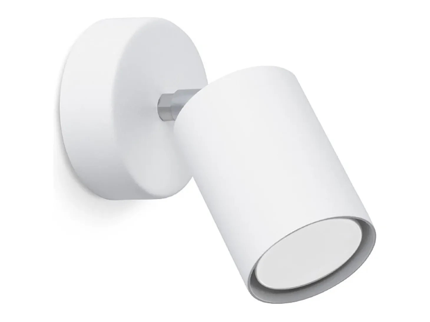 Candeeiros de parede Torim minimalista, aço - 1 fontes de luz 4000K - L.8 x H.18.5 cm - branco