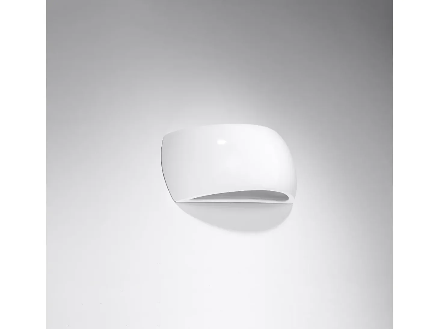 Candeeiros de parede Torow moderno, cerâmica - 1 fontes de luz 3000K - L.32 x H.13.5 cm - branco