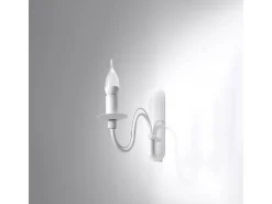 Candeeiros de parede Vivow moderno, aço - 1 fontes de luz 3000K - L.6 x H.25 cm - branco