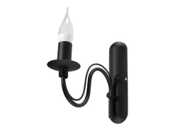 Candeeiros de parede Vivow moderno, aço - 1 fontes de luz 3000K - L.6 x H.25 cm - preto