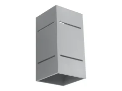 Candeeiros de parede Vivus sótão, alumínio - 1 fontes de luz 3000K - L.10 x H.20 cm - cinza