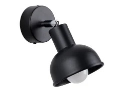 Candeeiros de parede Zenda sótão, aço - 1 fontes de luz 3000K - L.19 x H.17 cm - preto