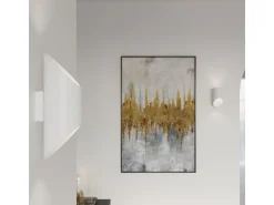 Candeeiros de parede Zitiex moderno, alumínio - 1 fontes de luz 4000K - L.10 x H.20 cm - branco