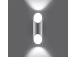 Candeeiros de parede Zitiex moderno, alumínio - 1 fontes de luz 4000K - L.10 x H.30 cm - branco