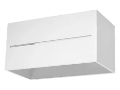 Candeeiros de parede Zorbo maxi moderno, alumínio - 2 fontes de luz 4000K - L.20 x H.10 cm - branco