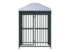 Canil externo com cobertura para cães 120 x 120 x 150 cm modelo 02_0000451