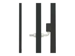 Canil externo com cobertura para cães 120 x 120 x 150 cm modelo 02_0000451