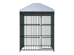 Canil externo com cobertura para cães 150 x 150 x 210 cm modelo 02_0000323