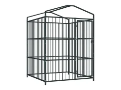 Canil externo com cobertura para cães 150 x 150 x 210 cm modelo 02_0000323