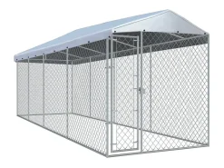 Canil externo com cobertura para cães 760 x 190 x 225 cm código 02_0000456