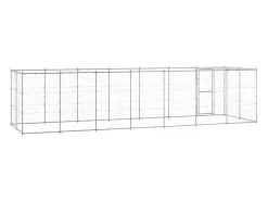 Canil externo para cães com cobertura em aço galvanizado 16,94 m² 02_0000436