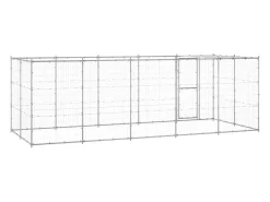 Canil externo para cães com cobertura em aço galvanizado 12,1 m² 02_0000433