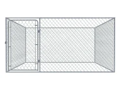 Canil externo para cães em aço galvanizado 2 x 2 x 1 m 02_0000471