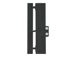 Canil externo para cães gaiola/parque de animais 120 x 120 x 150 cm preto 02_0000461