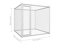 Canil externo para cães parque de animais 185 cm 02_0000342