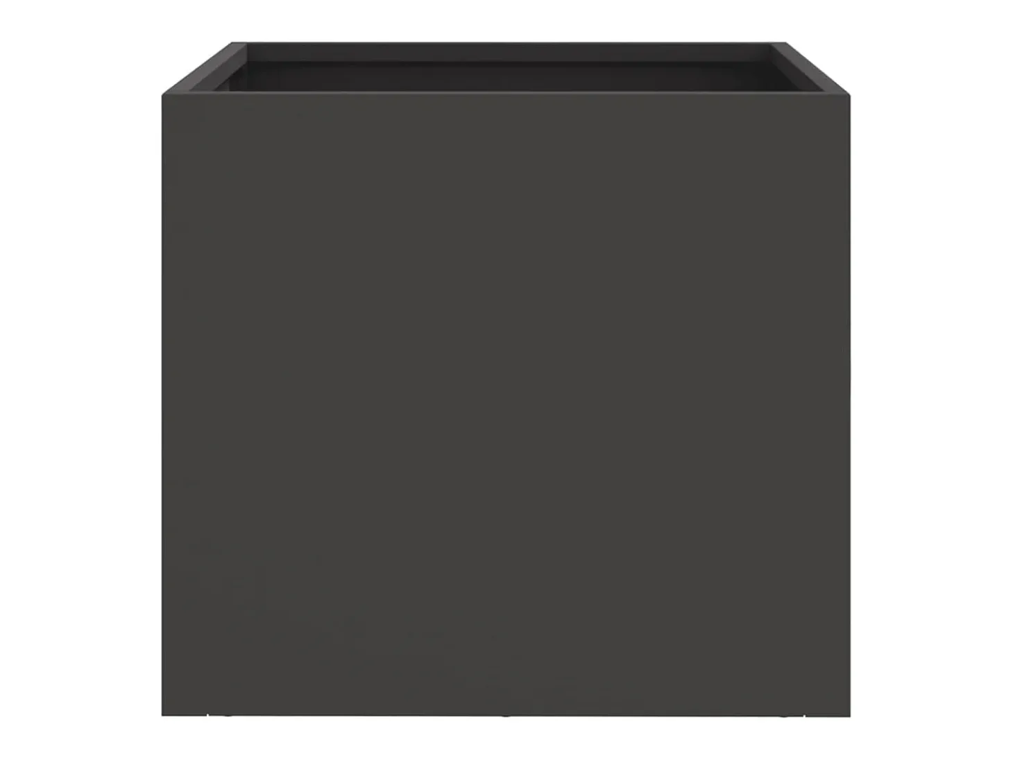 Canteiro elevado para plantas flores pátio jardim 32 x 30 x 29 cm aço preto 02_0037507