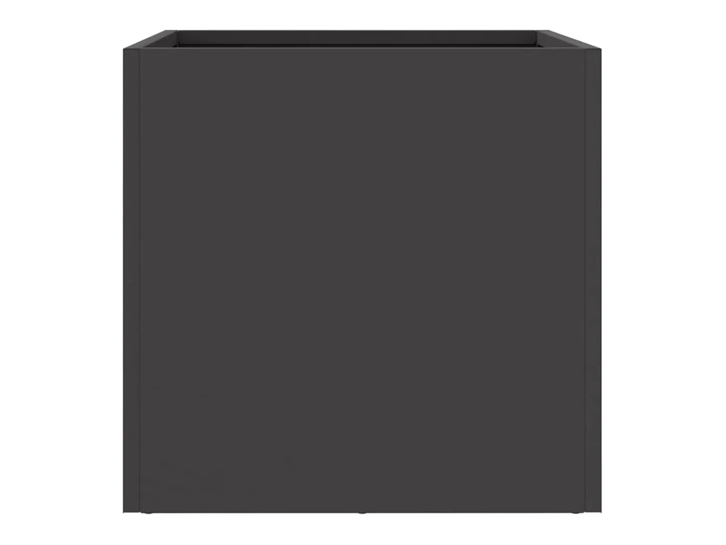 Canteiro elevado para plantas flores pátio jardim 32 x 30 x 29 cm aço preto 02_0037507
