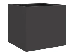 Canteiro elevado para plantas flores pátio jardim 32 x 30 x 29 cm aço preto 02_0037507