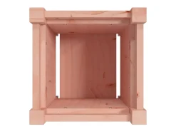 Canteiro elevado para plantas e flores ideal para terraços e jardins 31 x 31 x 31 cm madeira maciça de abeto Douglas marrom 02_0037500