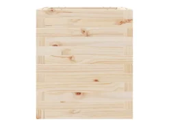 Canteiro elevado para plantas e flores terraço jardim 40 x 40 x 46 cm madeira de pinho maciça marrom 02_0037562
